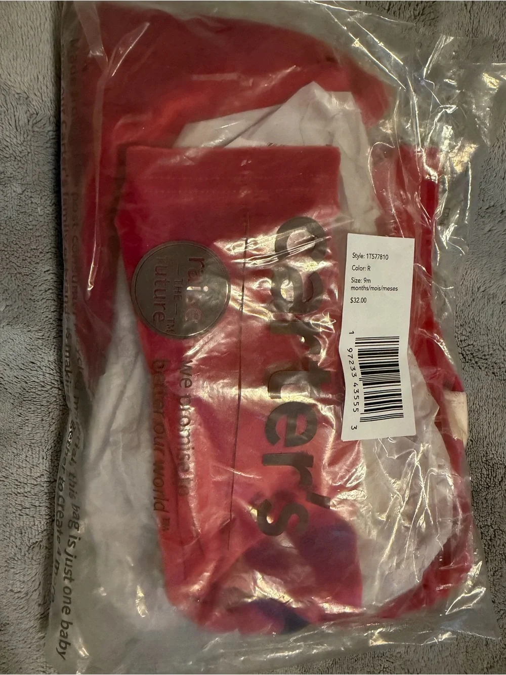 Carter's Red & White Baby Santa 2-Piece Top and Pant Set